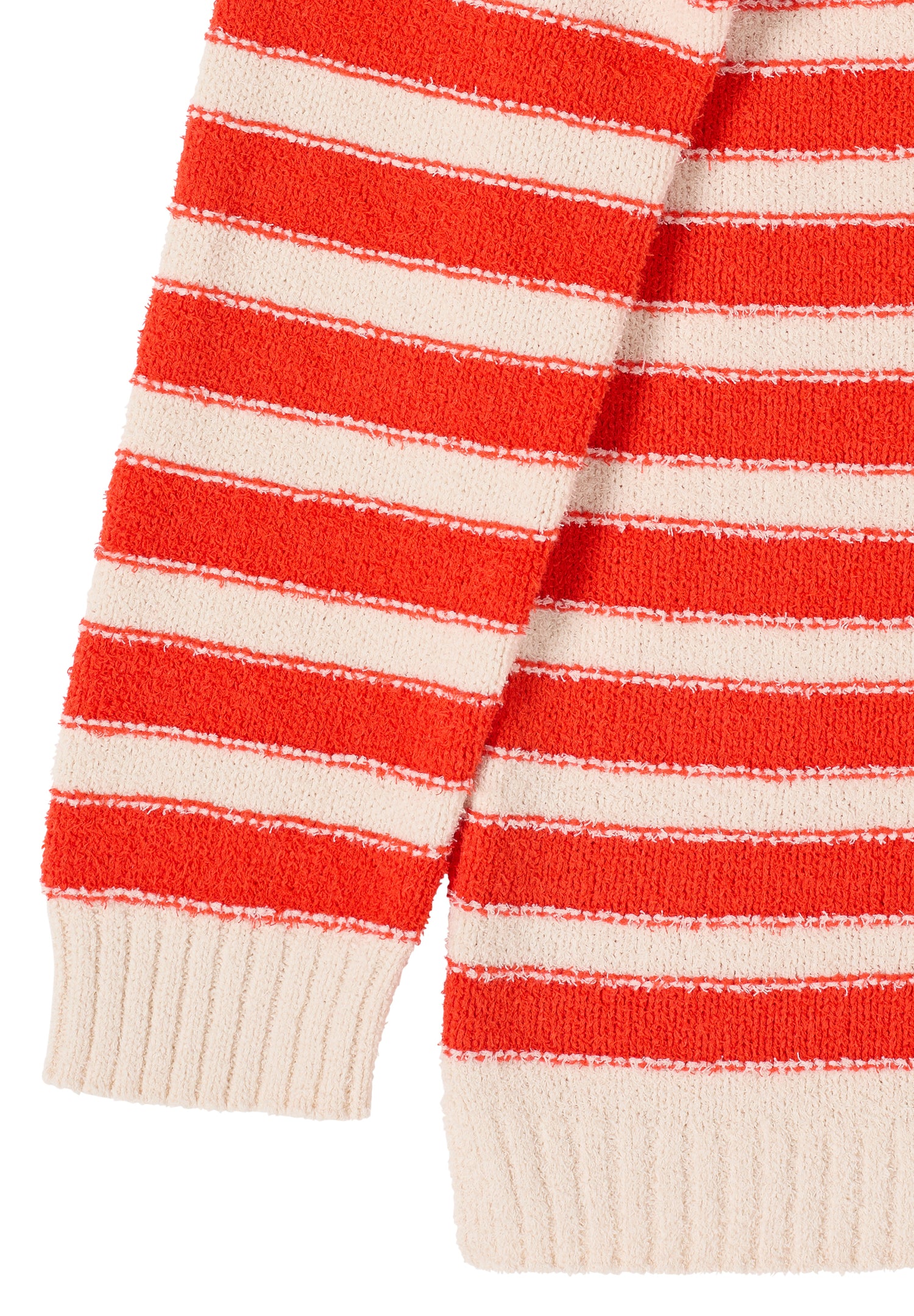 CECIL Damen Bouclé Pullover U-Boot-Ausschnitt Langarm Gemütlich Baumwolle Nylon