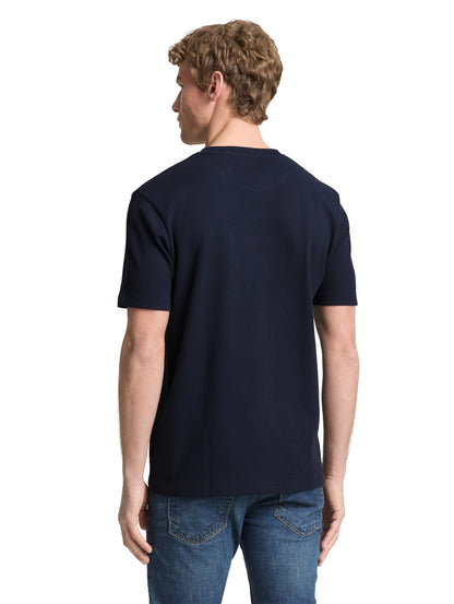 T-Shirt mit Waffelstruktur