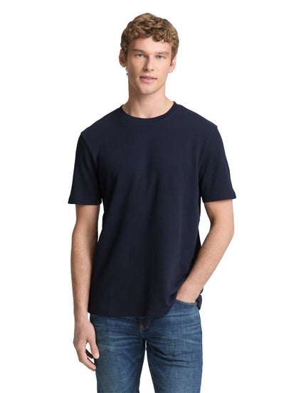 T-Shirt mit Waffelstruktur