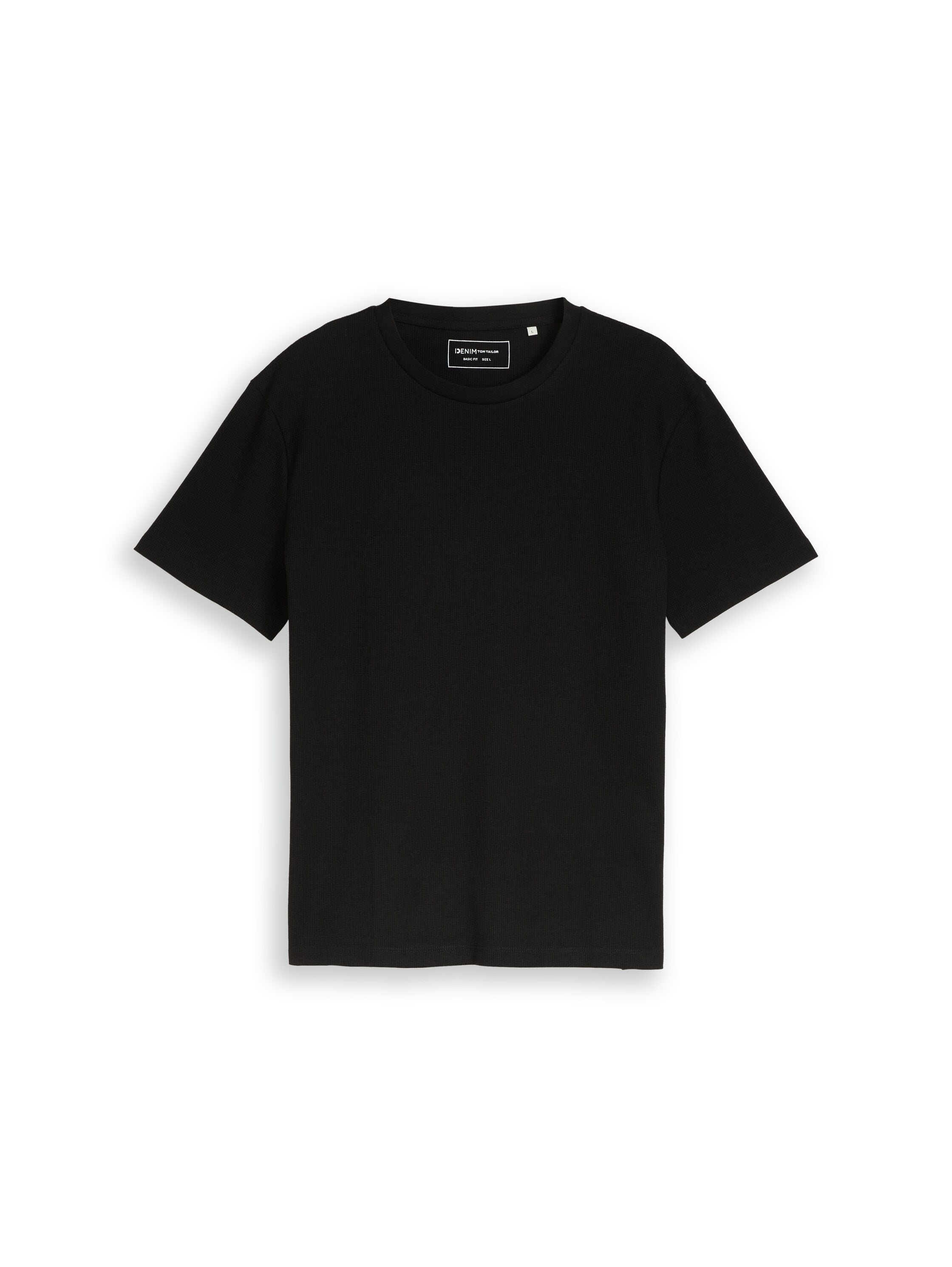 T-Shirt mit Waffelstruktur