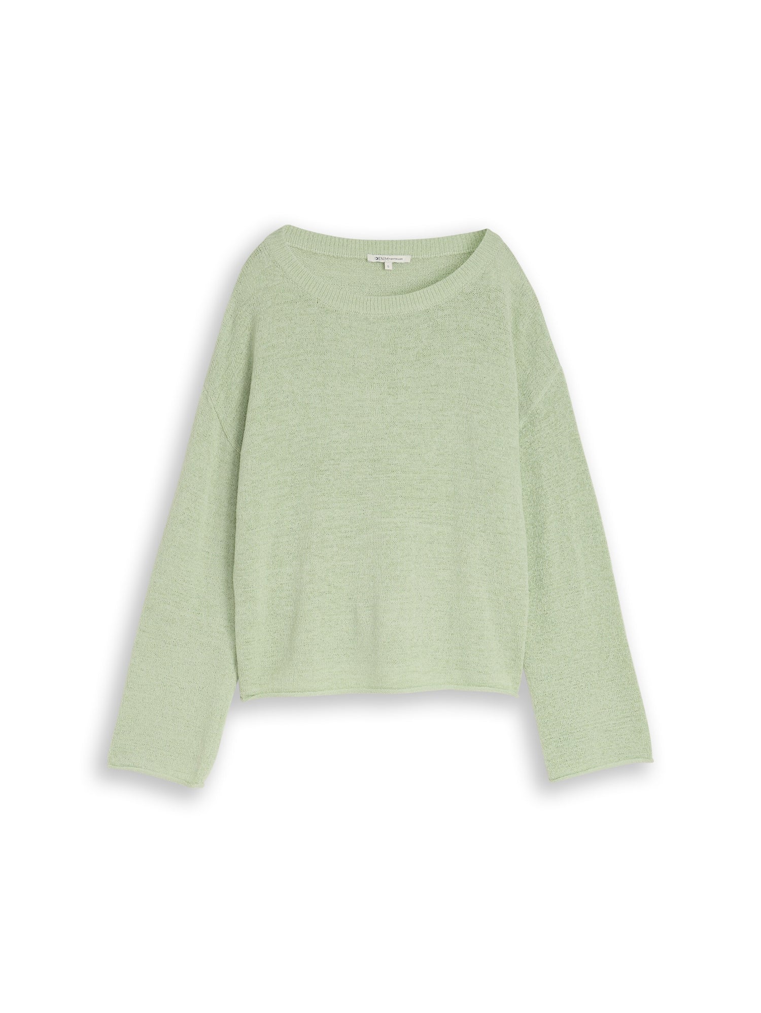 Relaxed Fit Strickpullover mit U-Boot-Ausschnitt