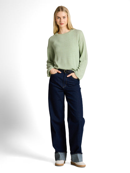 Relaxed Fit Strickpullover mit U-Boot-Ausschnitt