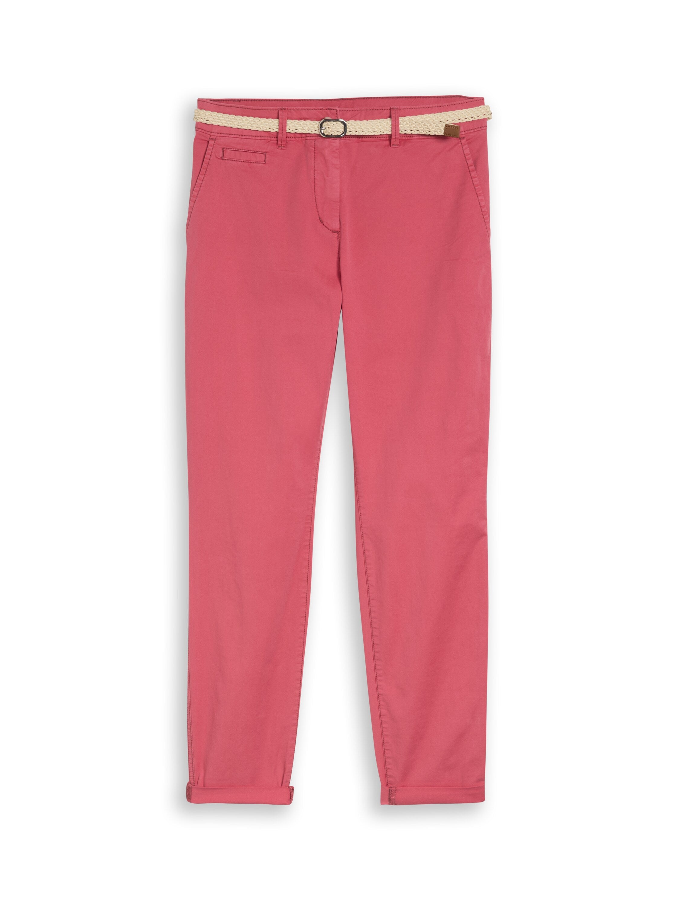 Slim Chino Hose mit Gürtel