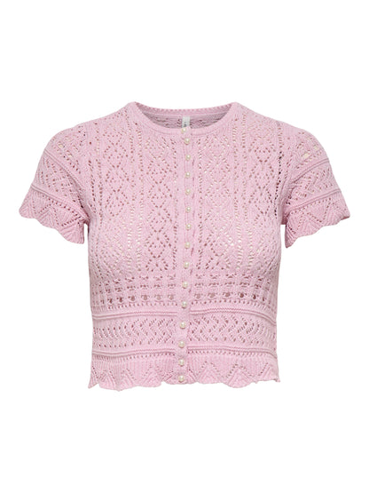 ONLELKE LIFE SS PEARL CARDIGAN CC KNT