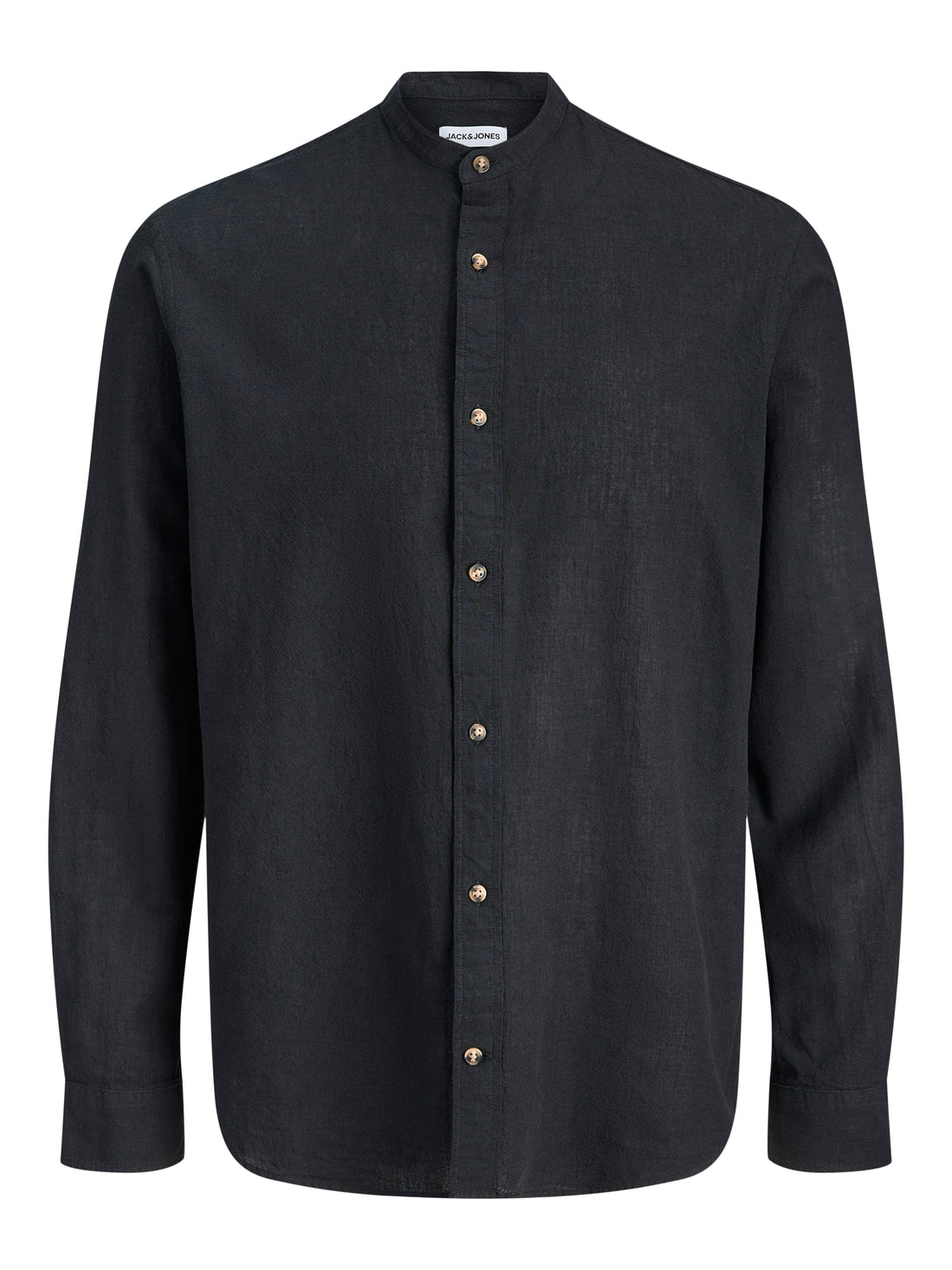 JJESUMMER LINEN BLEND BAND SHIRT L/S SN