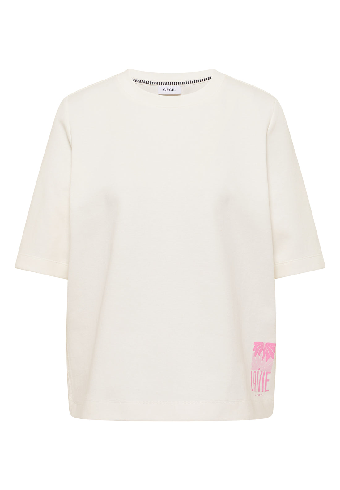 Kurzarm Sweatshirt mit Backprint