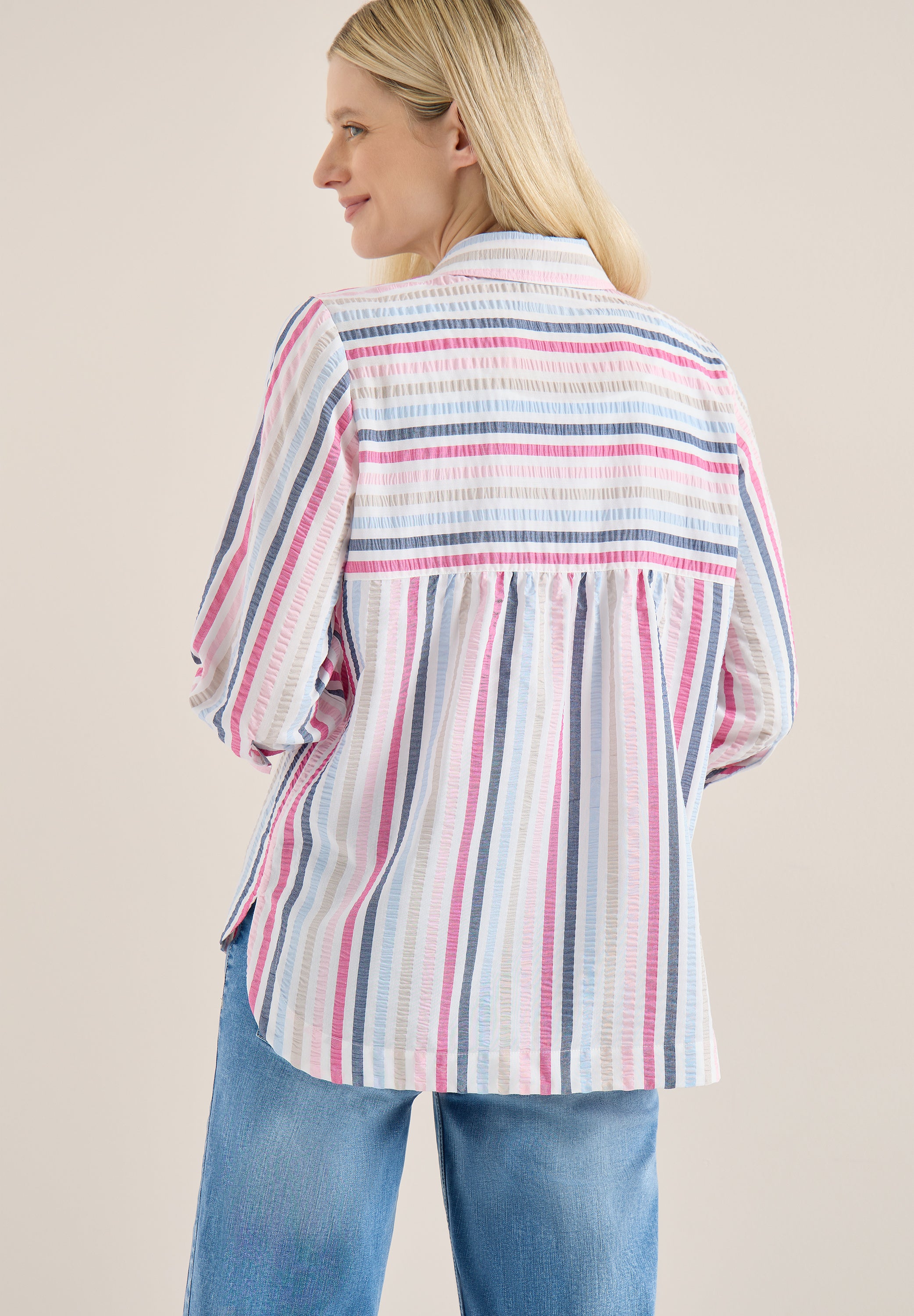 Seersucker Hemdbluse