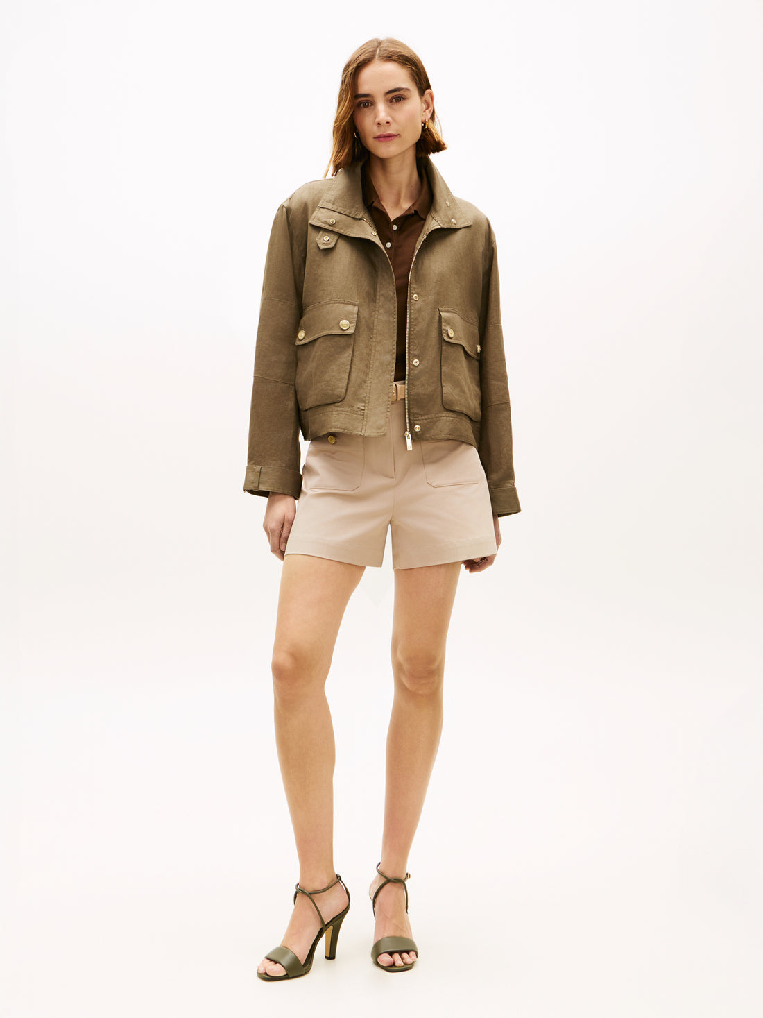 LINEN UTILITY JACKET