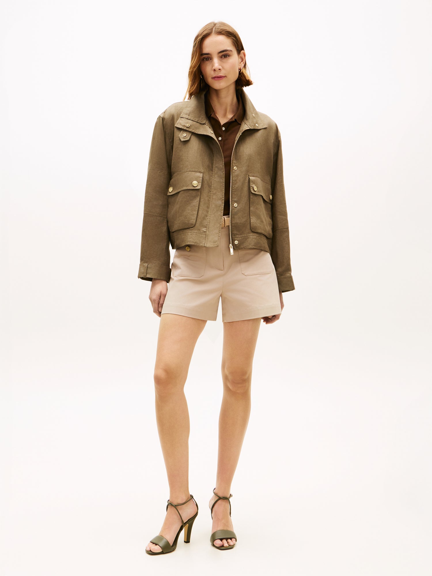 LINEN UTILITY JACKET