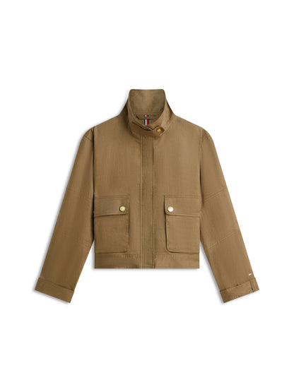 LINEN UTILITY JACKET