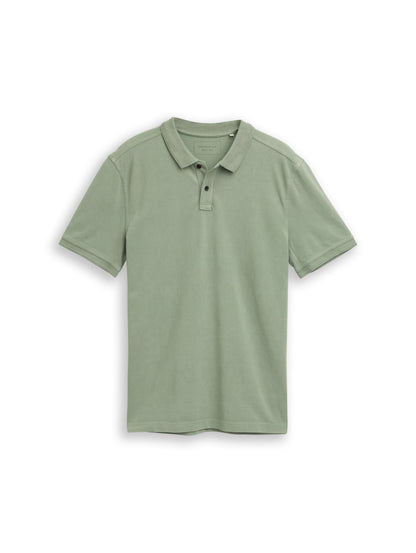 Piqué Poloshirt im Washed Look