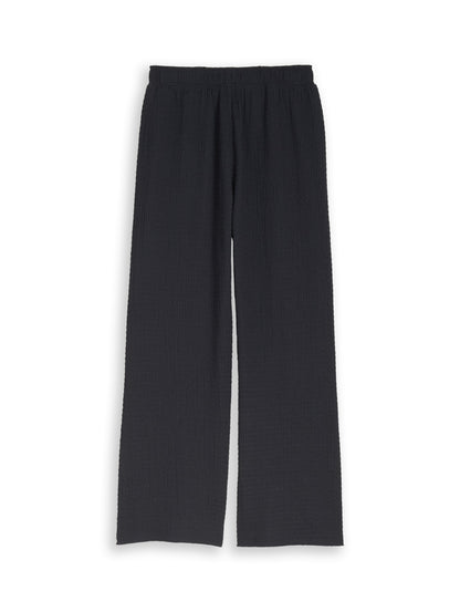 Wide Leg Hose mit Struktur