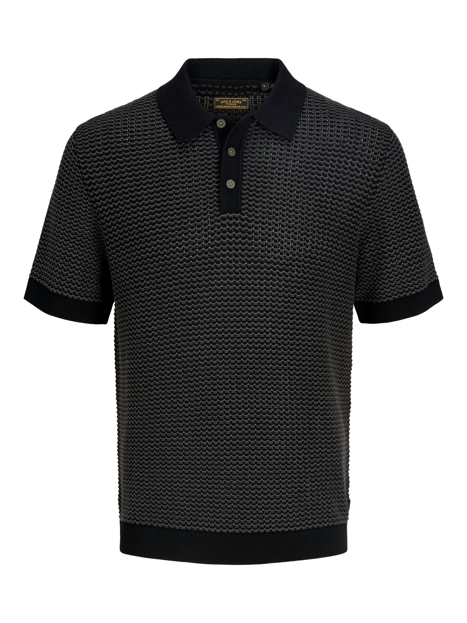 JPRBLUKINGSLEY KNIT POLO SS LN