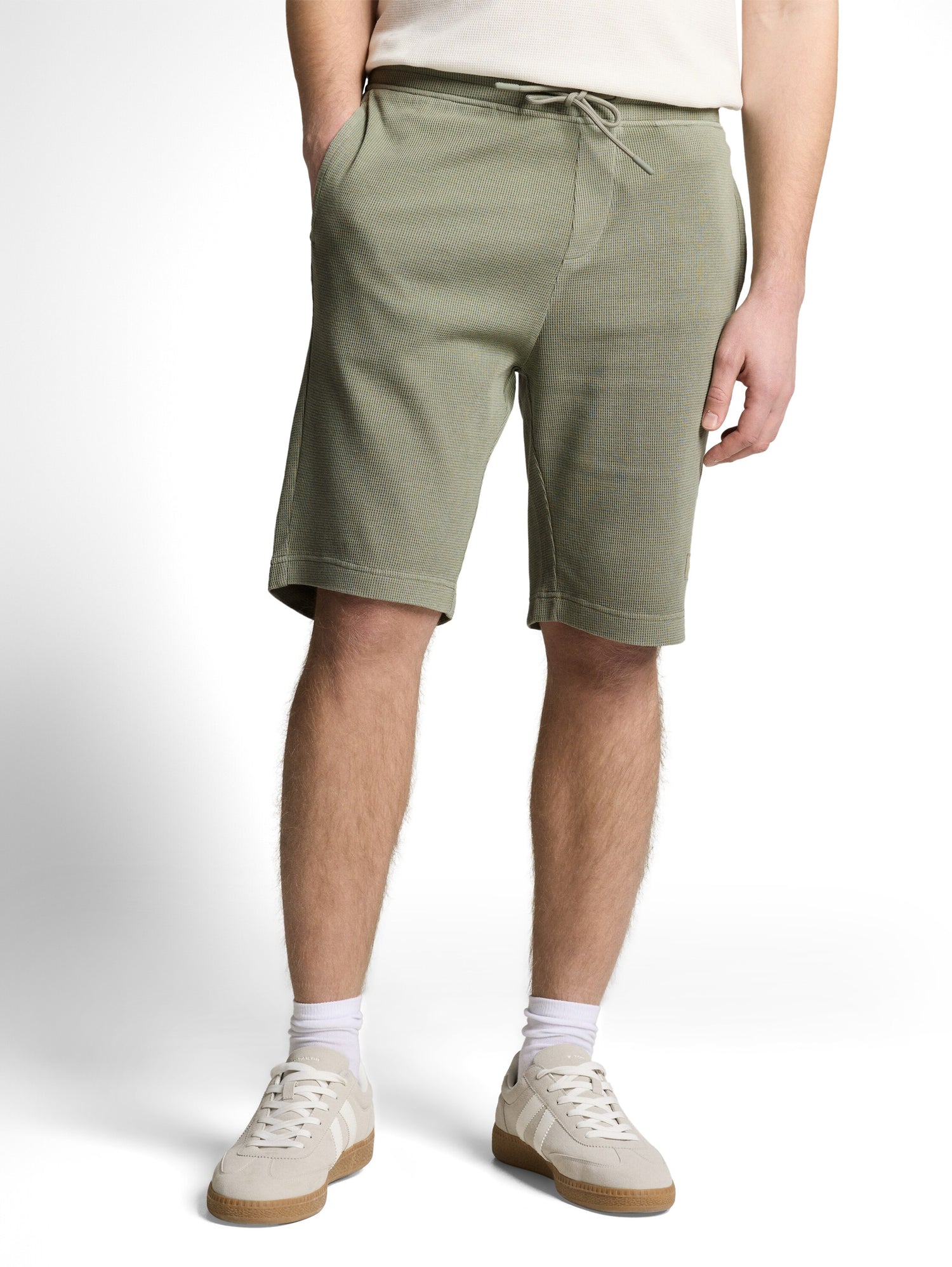 Shorts mit Waffelstruktur