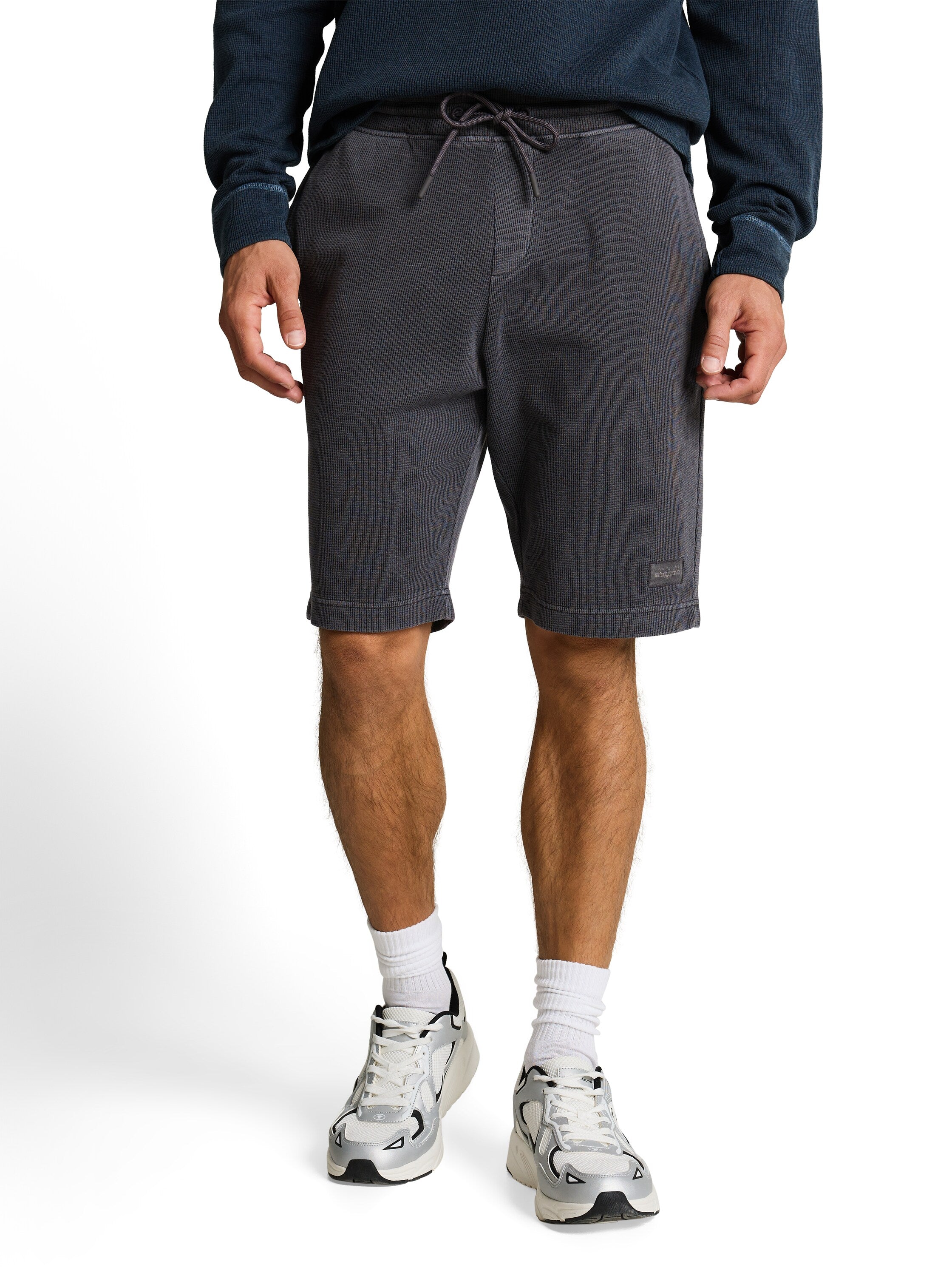 Shorts mit Waffelstruktur