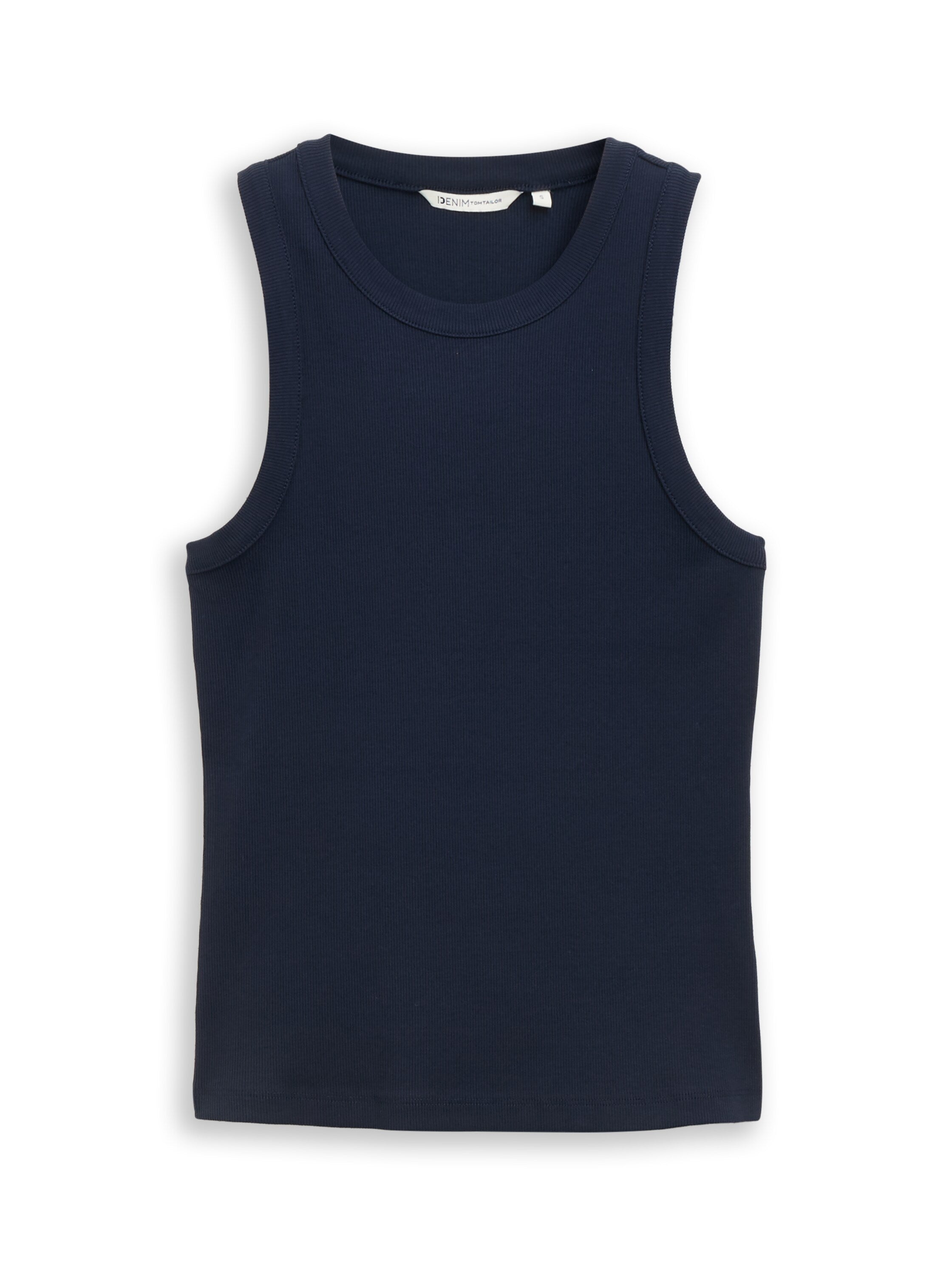 Slim Fit Top mit Rippstruktur