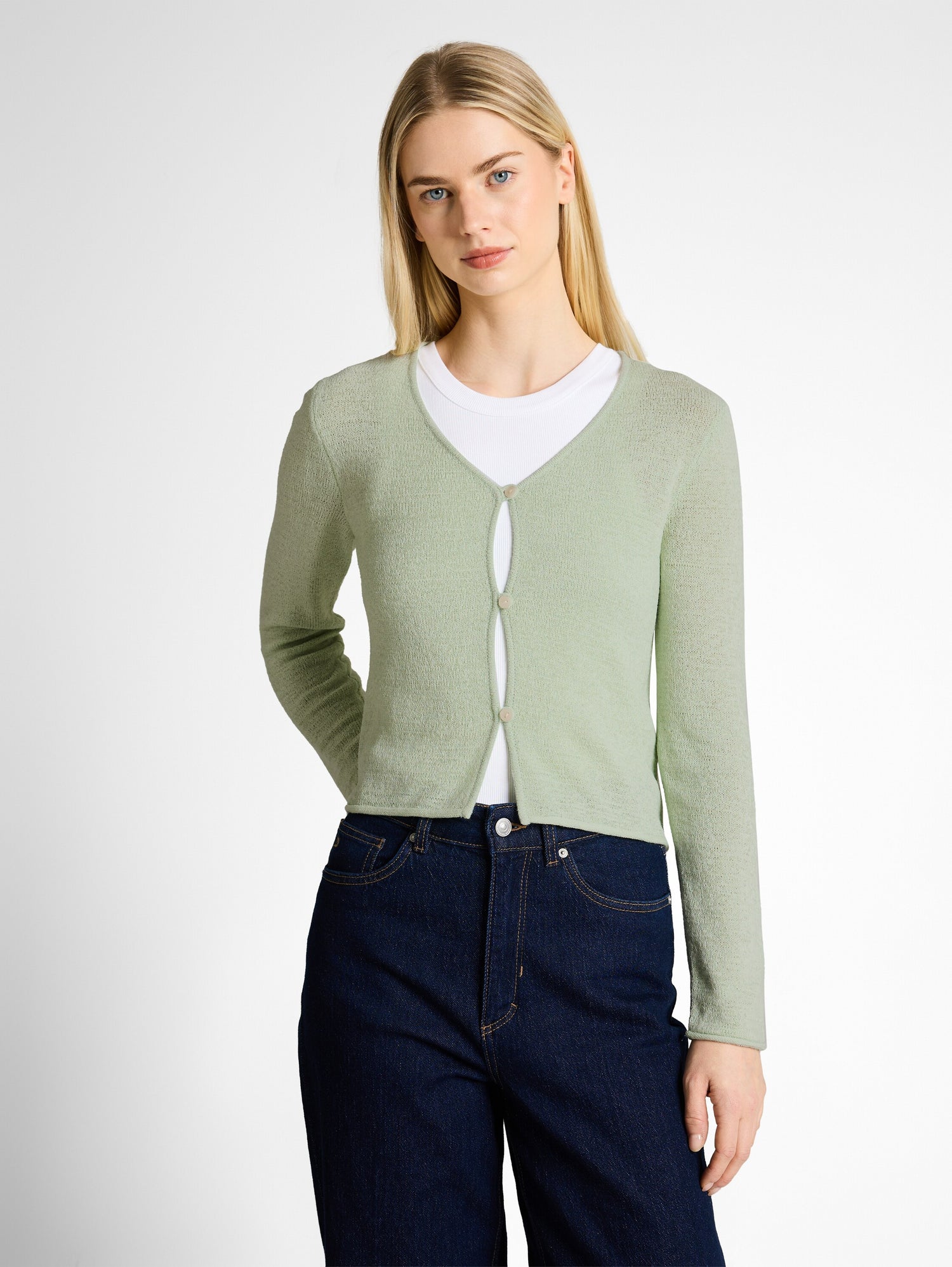 Cardigan mit V-Ausschnitt