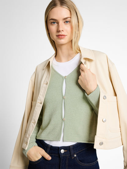 Cardigan mit V-Ausschnitt