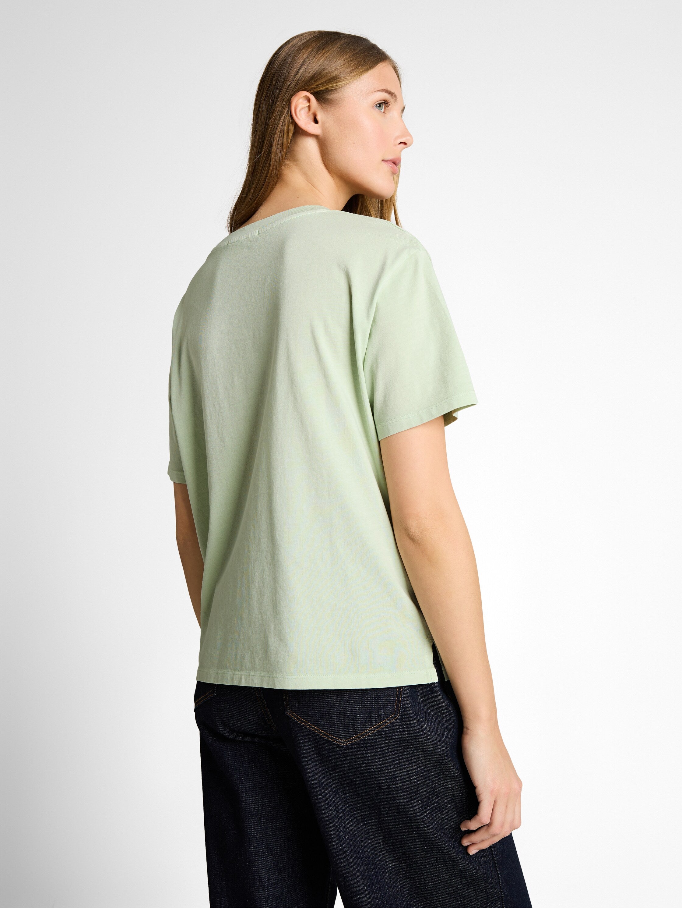 Boxy Fit T-Shirt mit Brusttasche