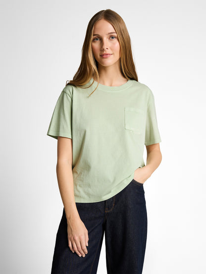 Boxy Fit T-Shirt mit Brusttasche