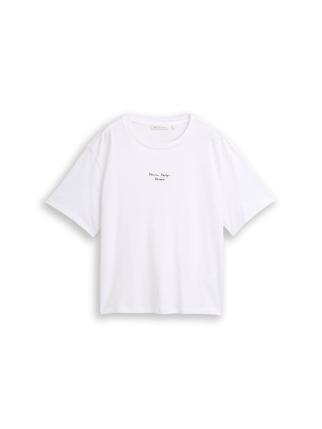 Boxy Fit T-Shirt mit Stickerei