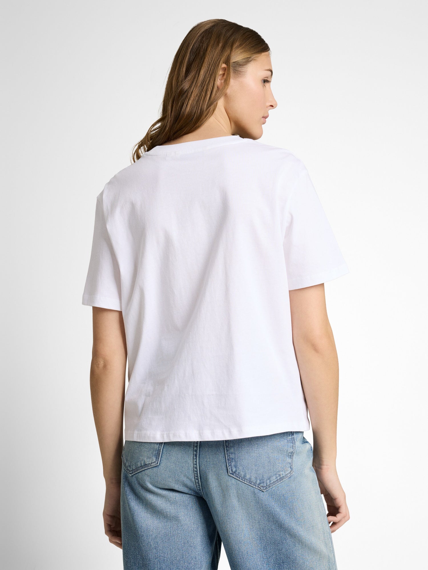 Boxy Fit T-Shirt mit Stickerei