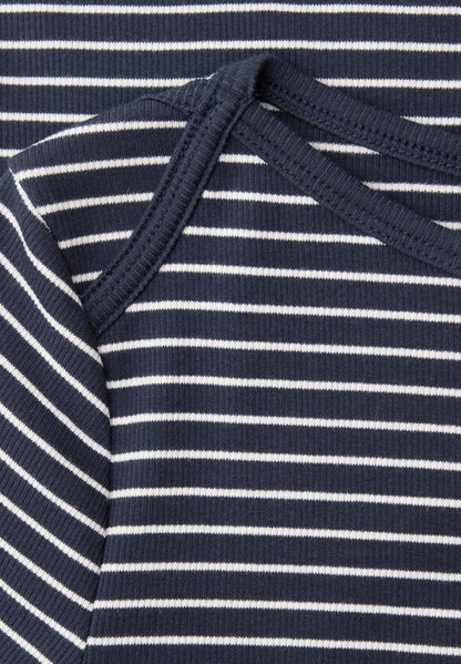 3/4-Arm Shirt mit U-Boot-Ausschnitt