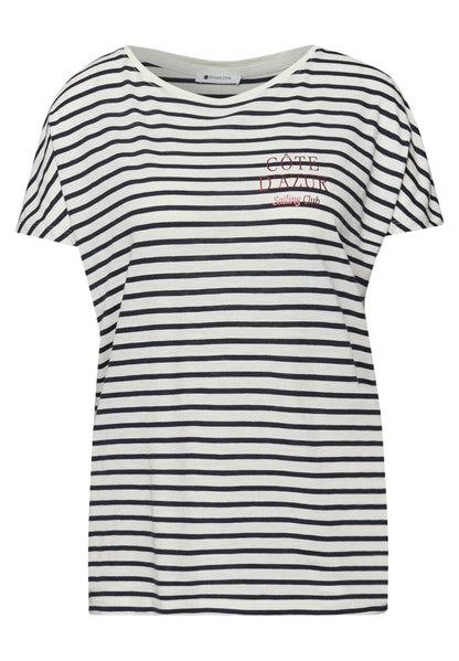 Dropped Shoulder Shirt mit Streifen