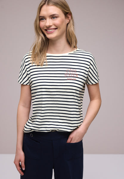 Dropped Shoulder Shirt mit Streifen