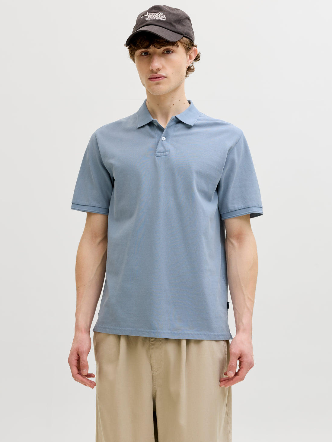 JPRBLUWILL SS WASH POLO SN