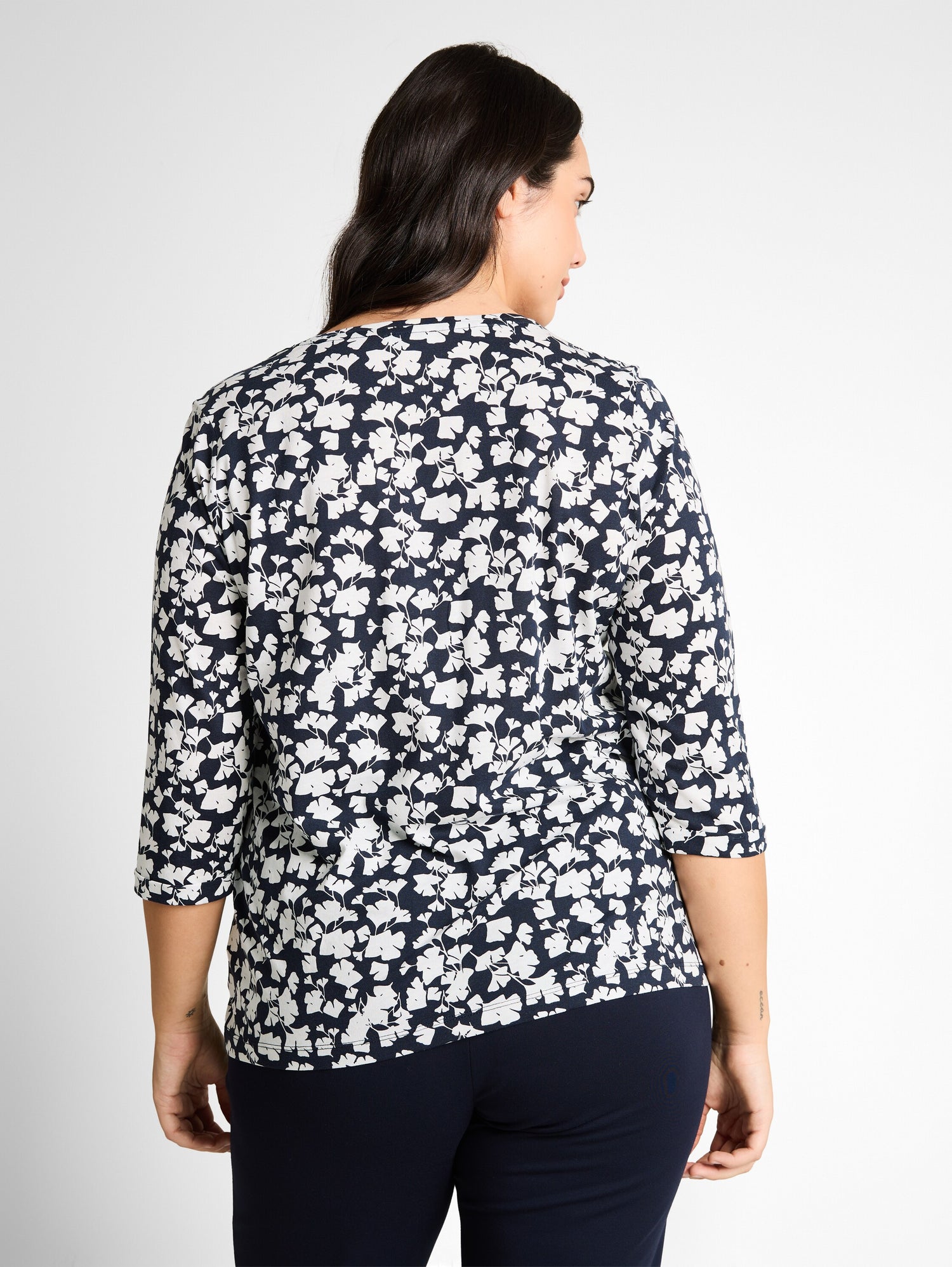 Plus Size - Langarmshirt mit Muster