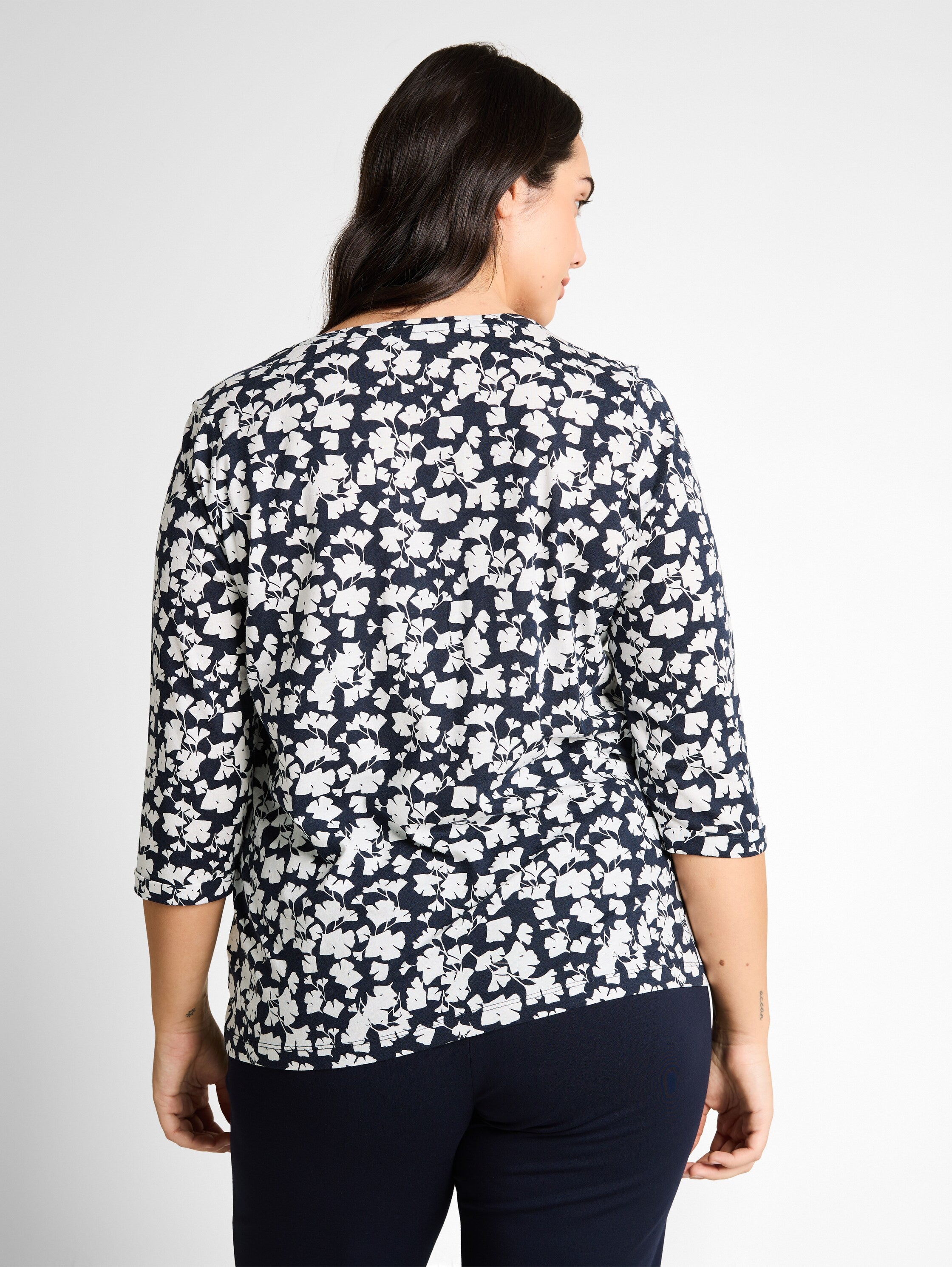 Plus Size - Langarmshirt mit Muster