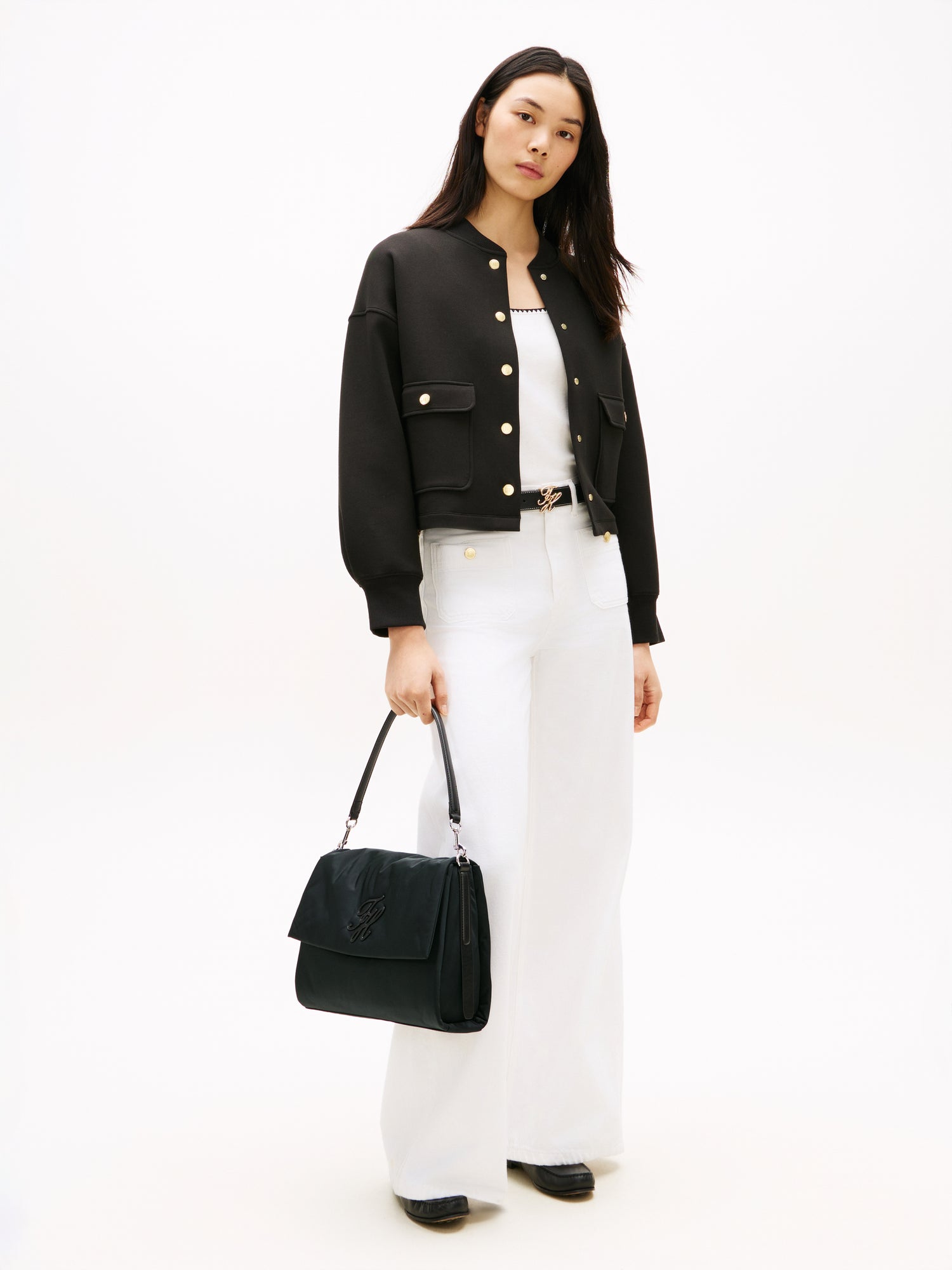 TH ELEVATED NYLON SHOULDER BAG