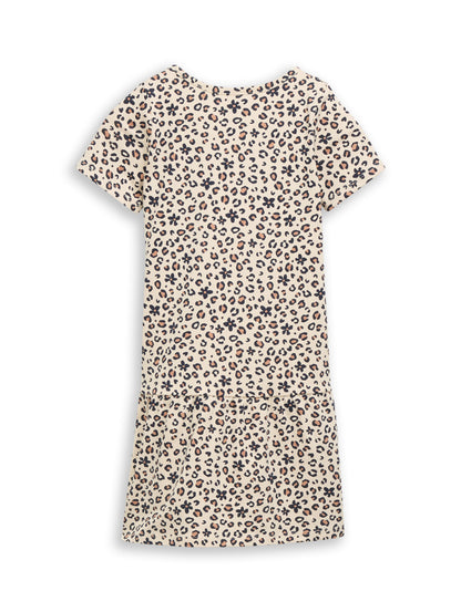 Mini-Kleid mit Leo-Muster