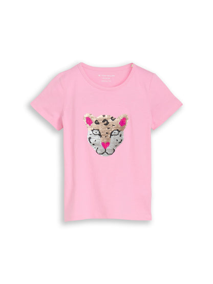 T-Shirt mit Wendepailletten