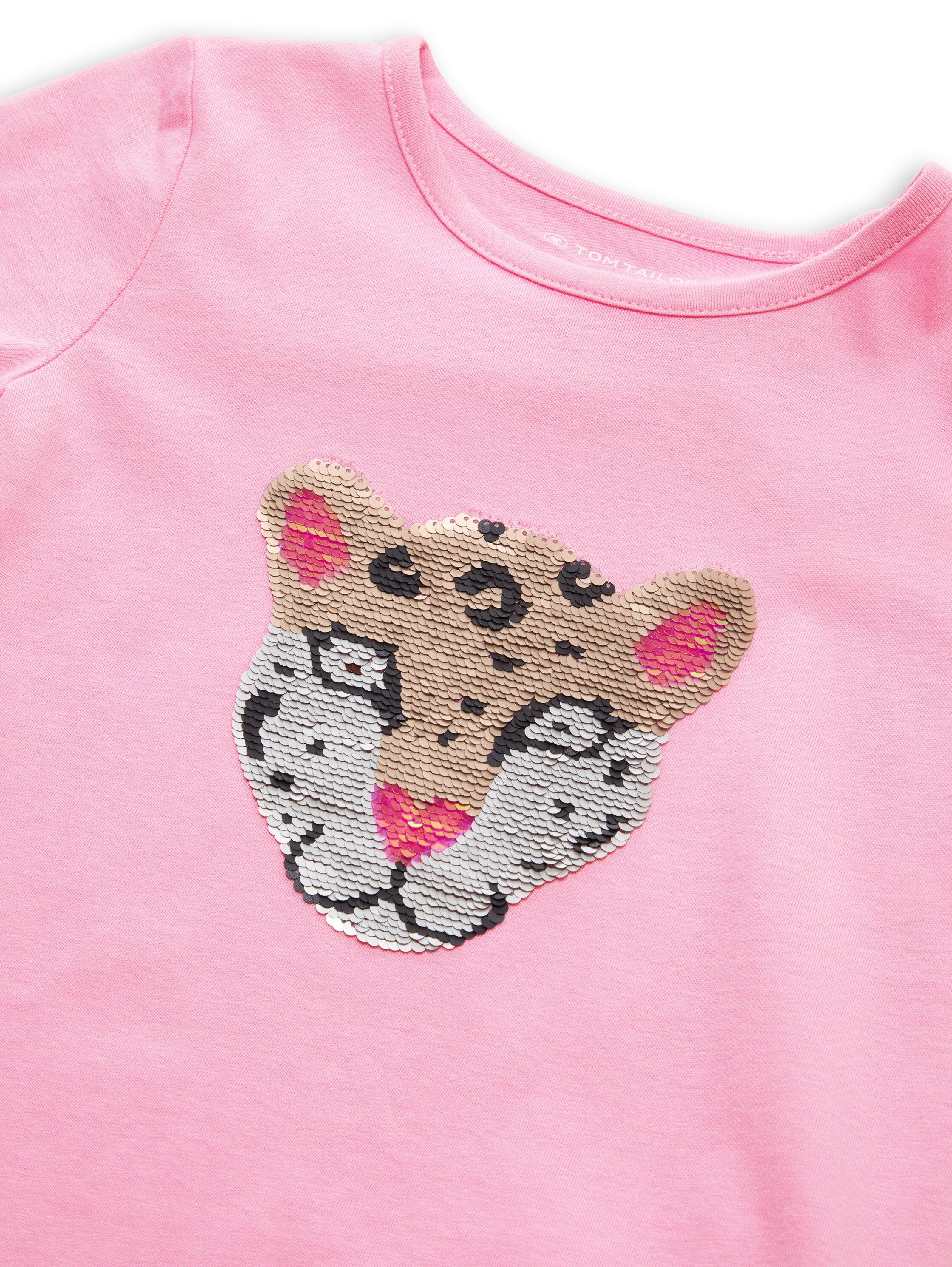 T-Shirt mit Wendepailletten