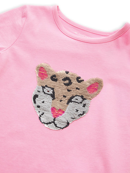 T-Shirt mit Wendepailletten