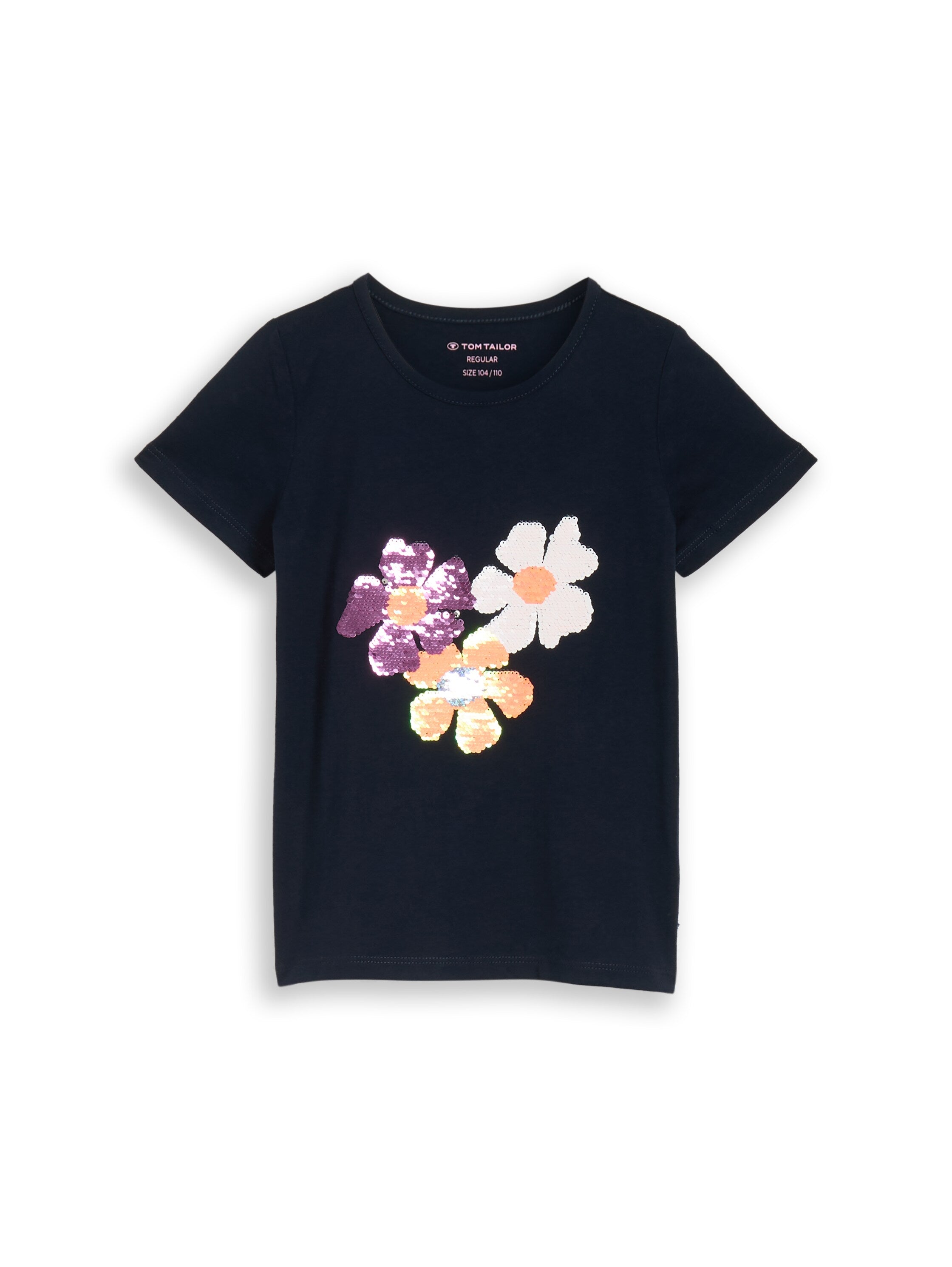 T-Shirt mit Wendepailletten