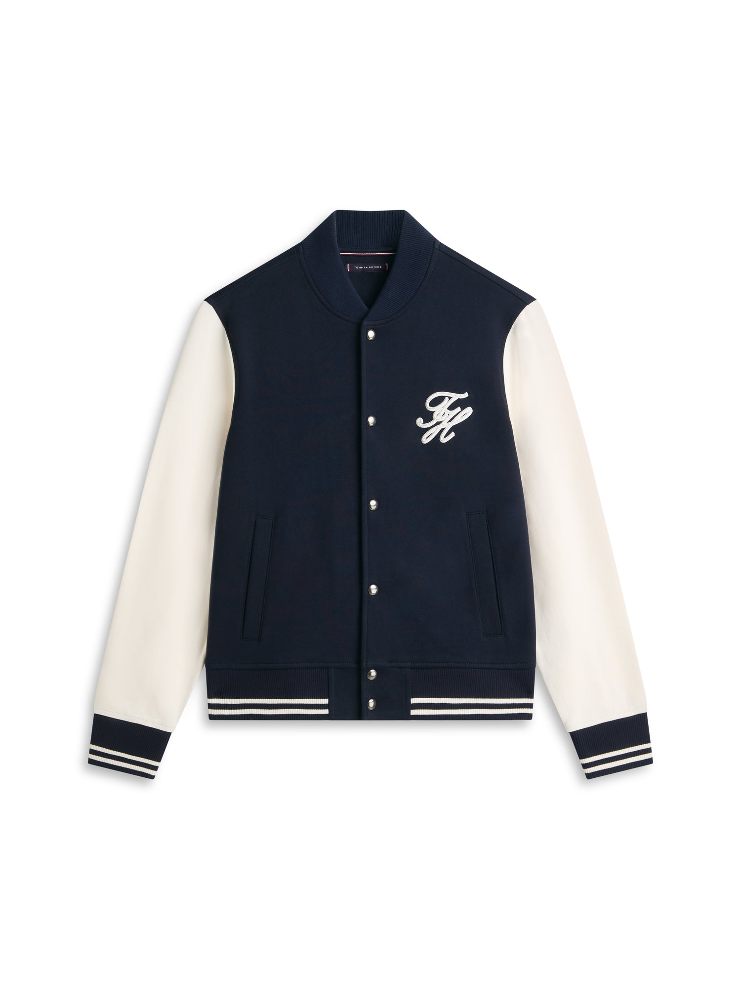Colour-Blocked Terry Bomber Jacket