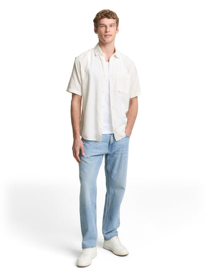 Relaxed Fit Kurzarmhemd mit Brusttasche