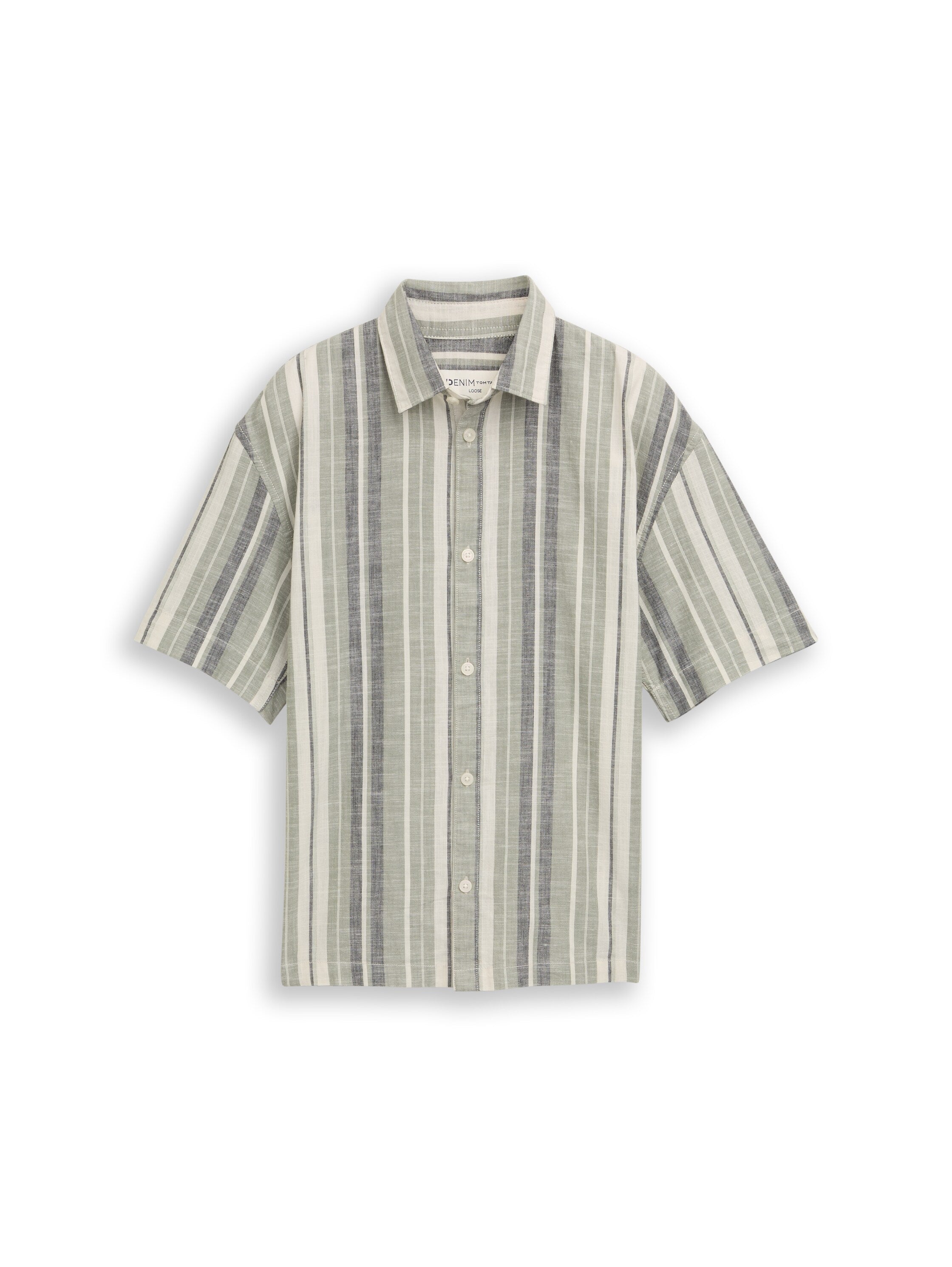Loose Fit Hemd mit Streifen