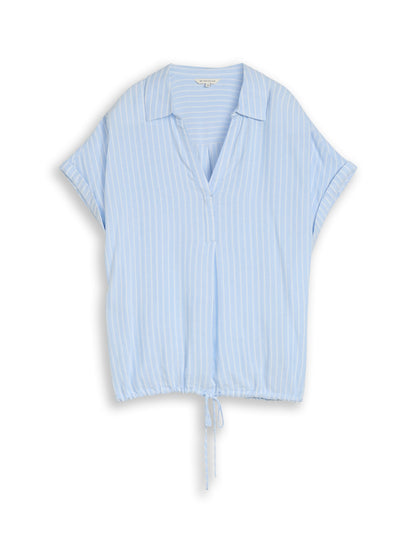 Loose Fit Bluse mit Streifenmuster