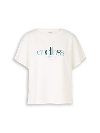 Loose Fit Scuba T-Shirt mit Print