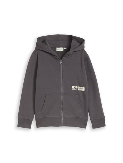 Hoodie Sweatjacke mit Rückenprint
