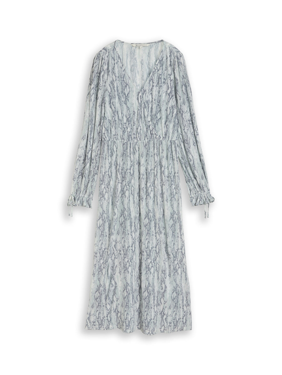 Crinkle Midi-Kleid mit Muster
