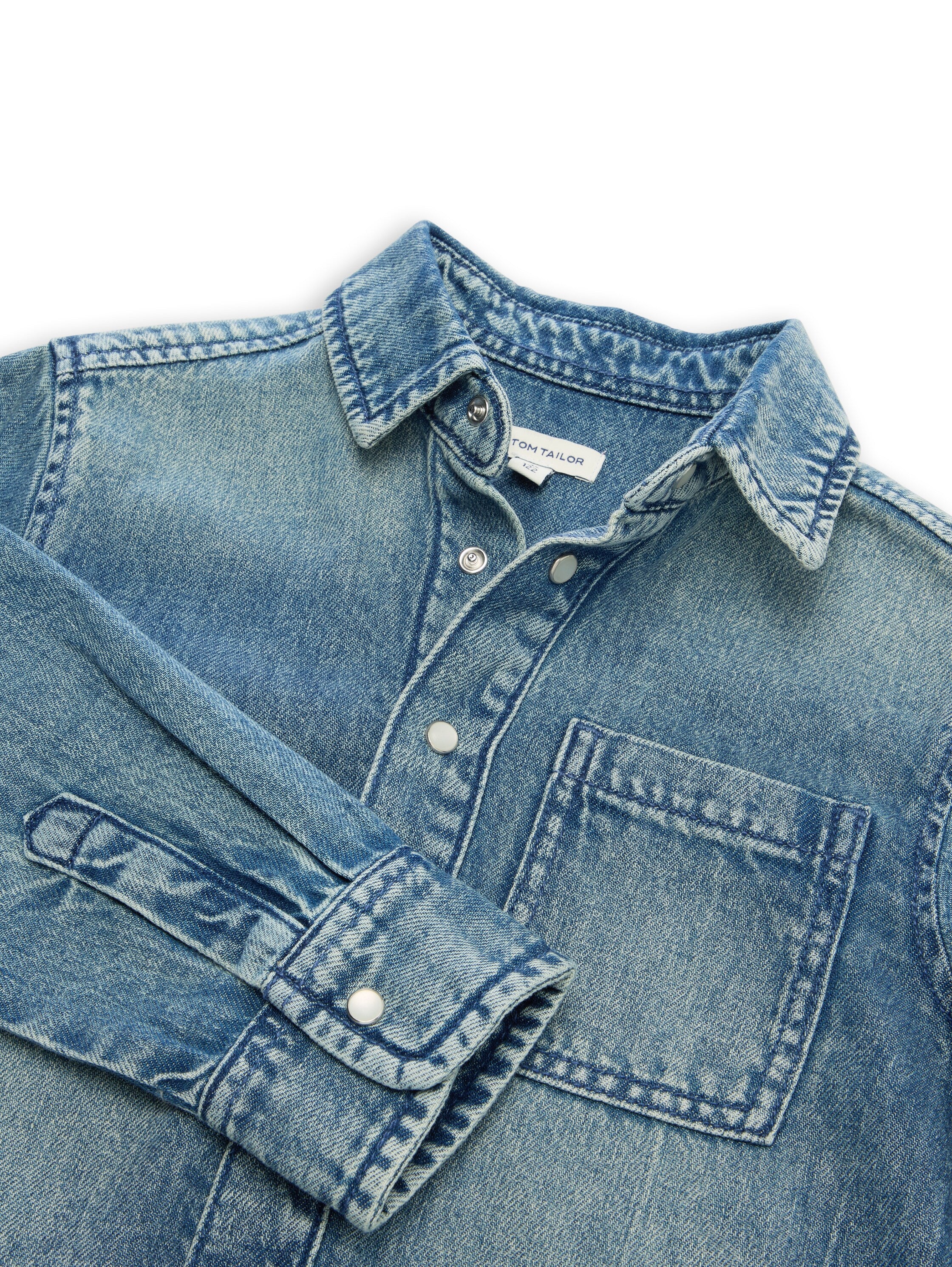 Regular Fit Jeanshemd mit Baumwolle