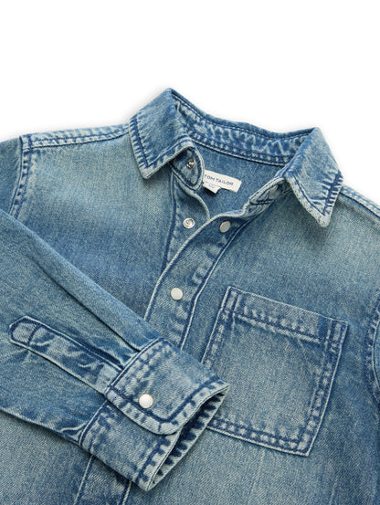 Regular Fit Jeanshemd mit Baumwolle