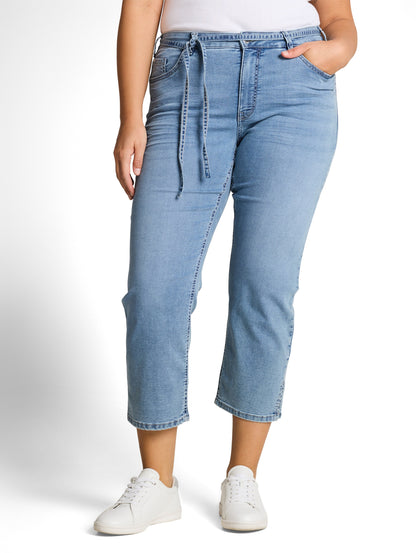 Plus Size - TTPLUS SLIM Jeans mit Bindegürtel