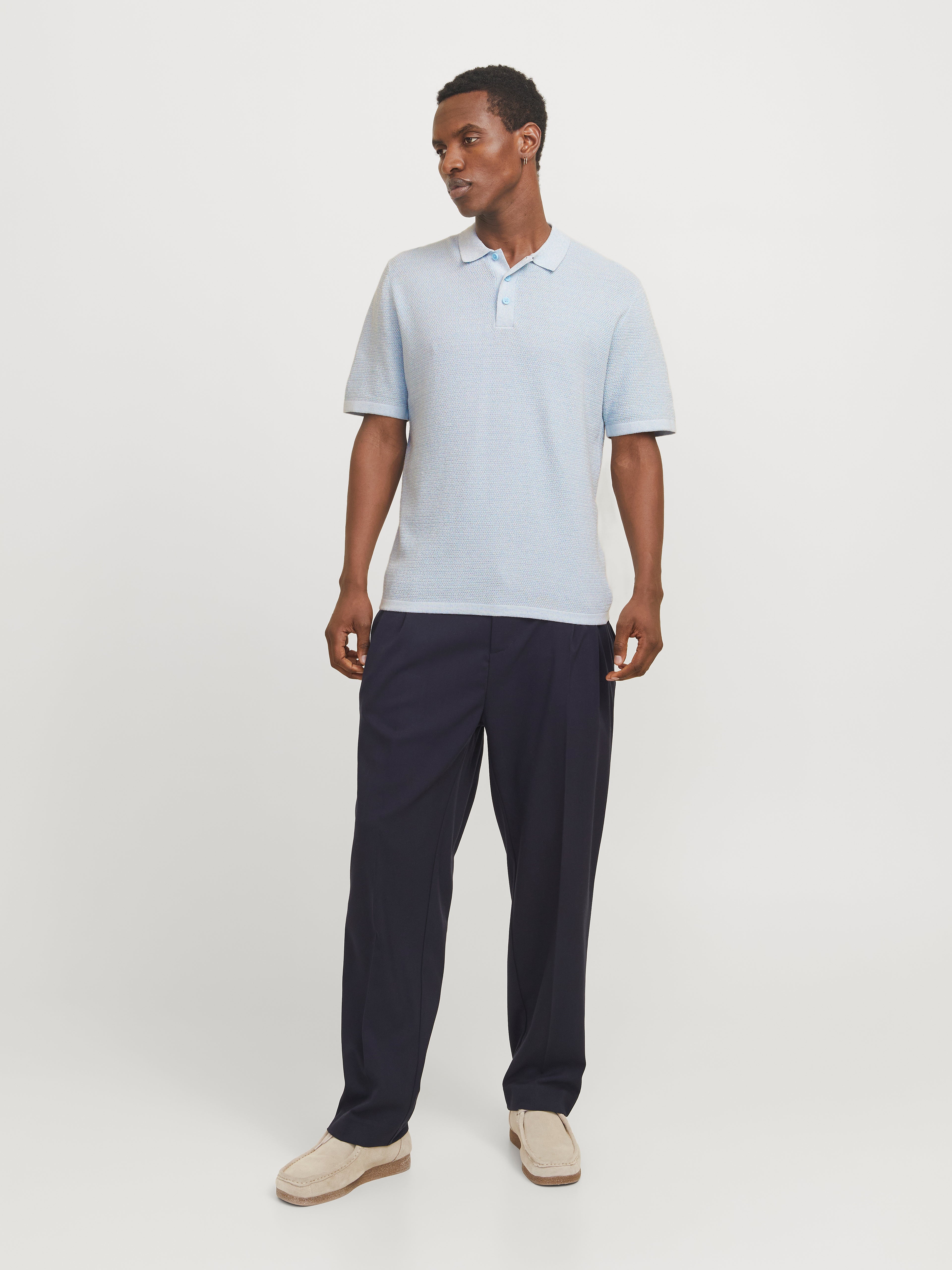 JJEGEORGE KNIT POLO SS SN