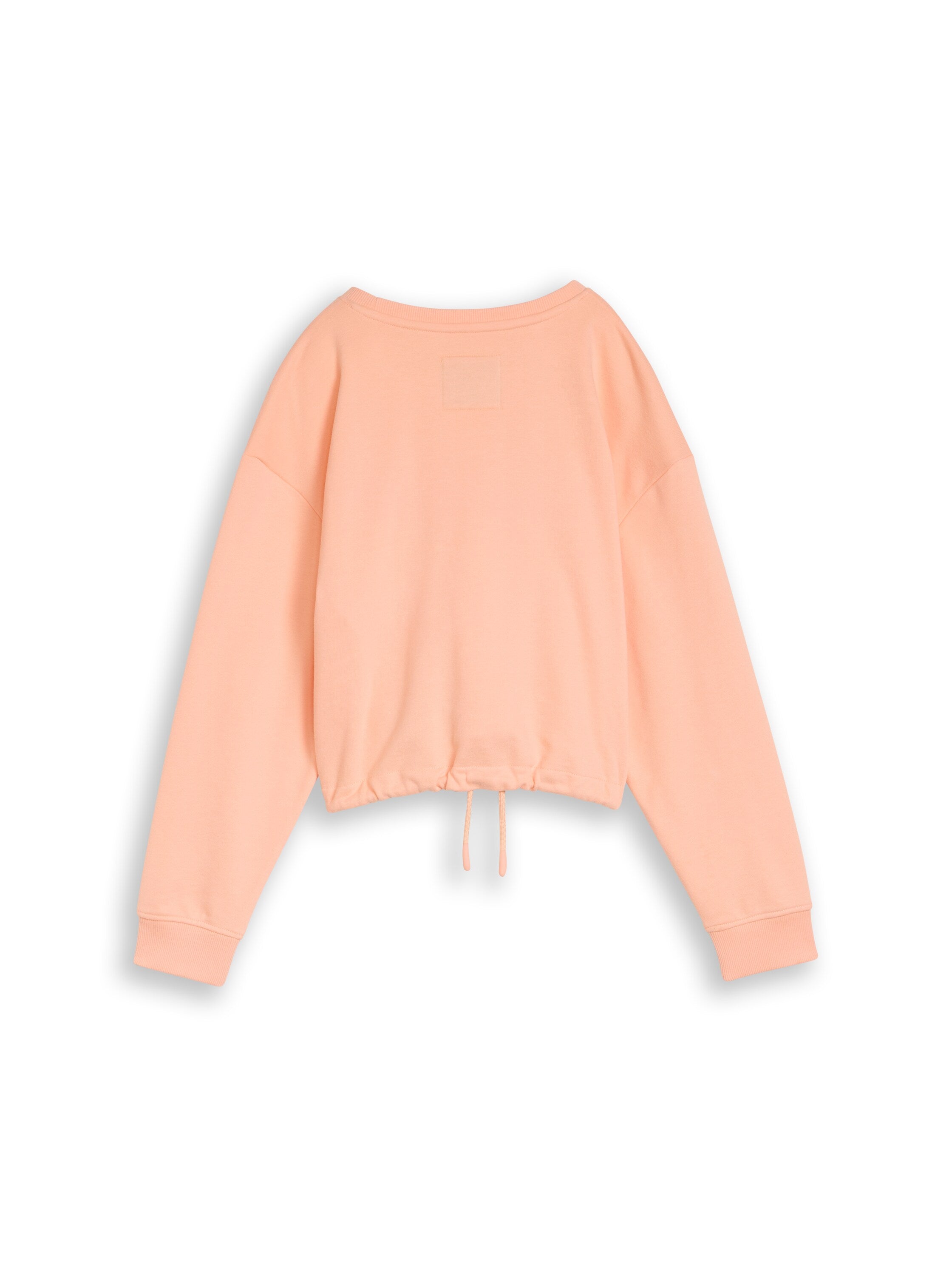 Cropped Sweatshirt mit Bindeschleife